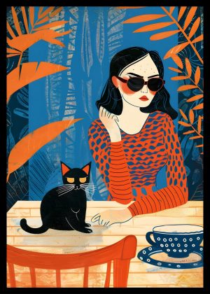 Maximalist Art No. 5 - 21x30cm|30x40cm|50x70cm|60x90cm, црна|бела|крем