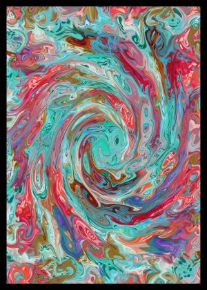 Maximalist Art No. 27 - 21x30cm|30x40cm|50x70cm|60x90cm, црна|бела|крем