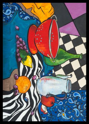 Maximalist Art No. 98 - 21x30cm|30x40cm|50x70cm|60x90cm, црна|бела|крем