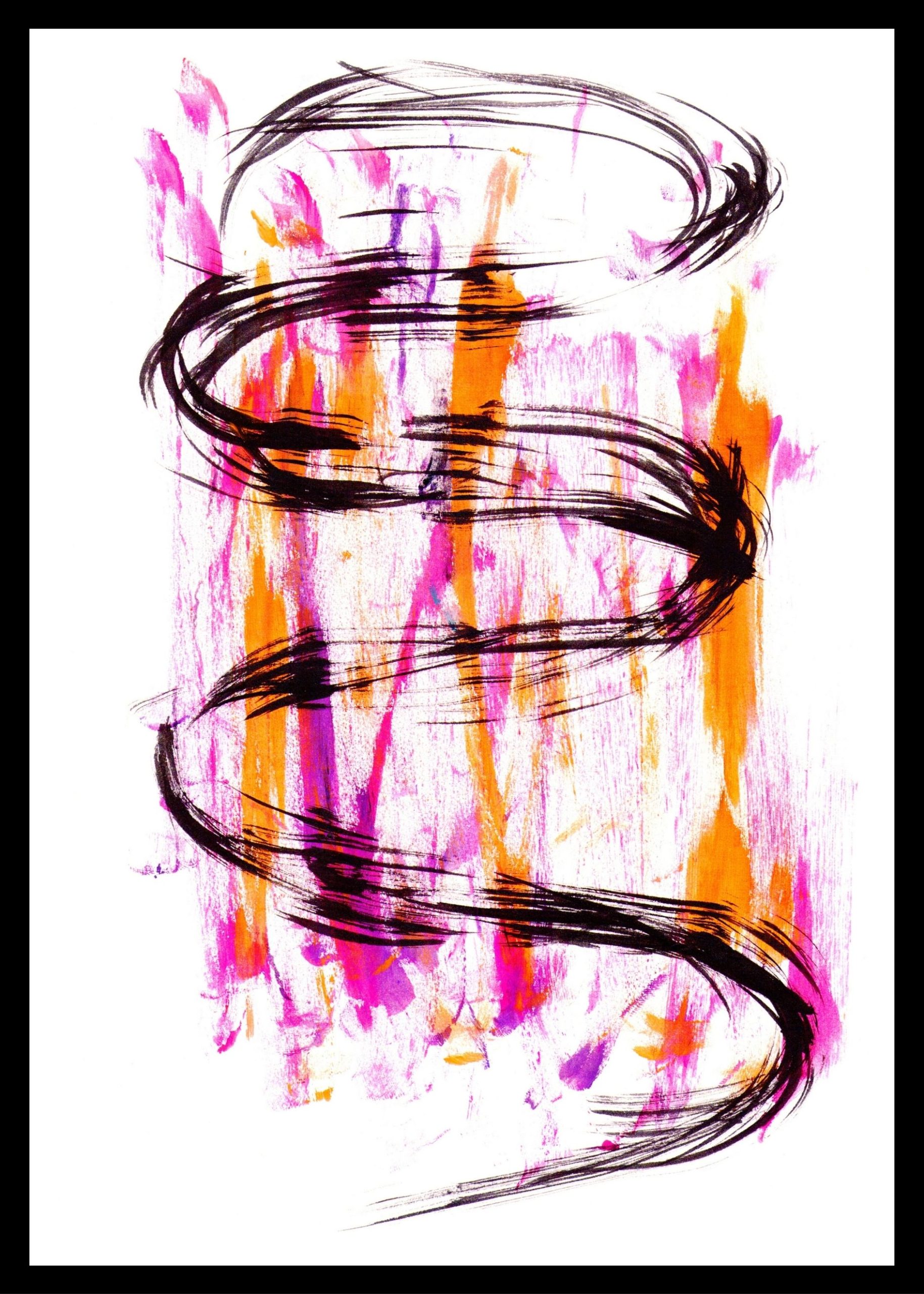 Maximalist Art No. 102 - 21x30cm|30x40cm|50x70cm|60x90cm, црна|бела|крем