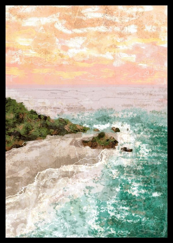 Maximalist Art No. 123 - 21x30cm|30x40cm|50x70cm|60x90cm, црна|бела|крем