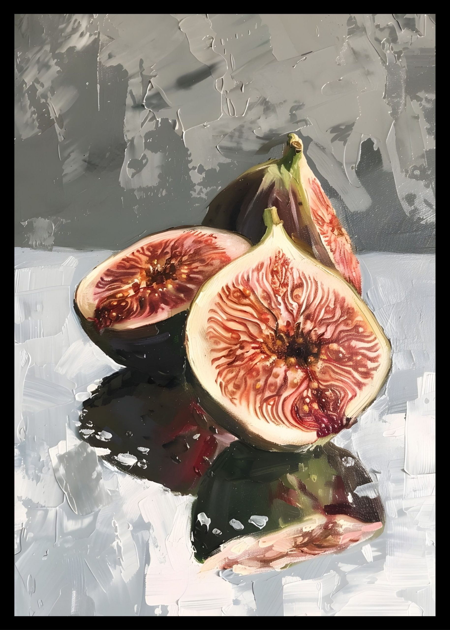 Maximalist Art No. 148 - 21x30cm|30x40cm|50x70cm|60x90cm, црна|бела|крем