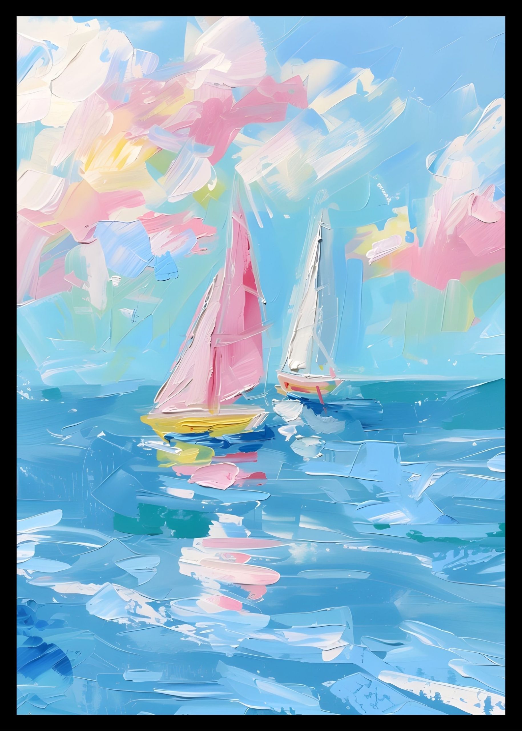 Maximalist Art No. 241 - 21x30cm|30x40cm|50x70cm|60x90cm, црна|бела|крем