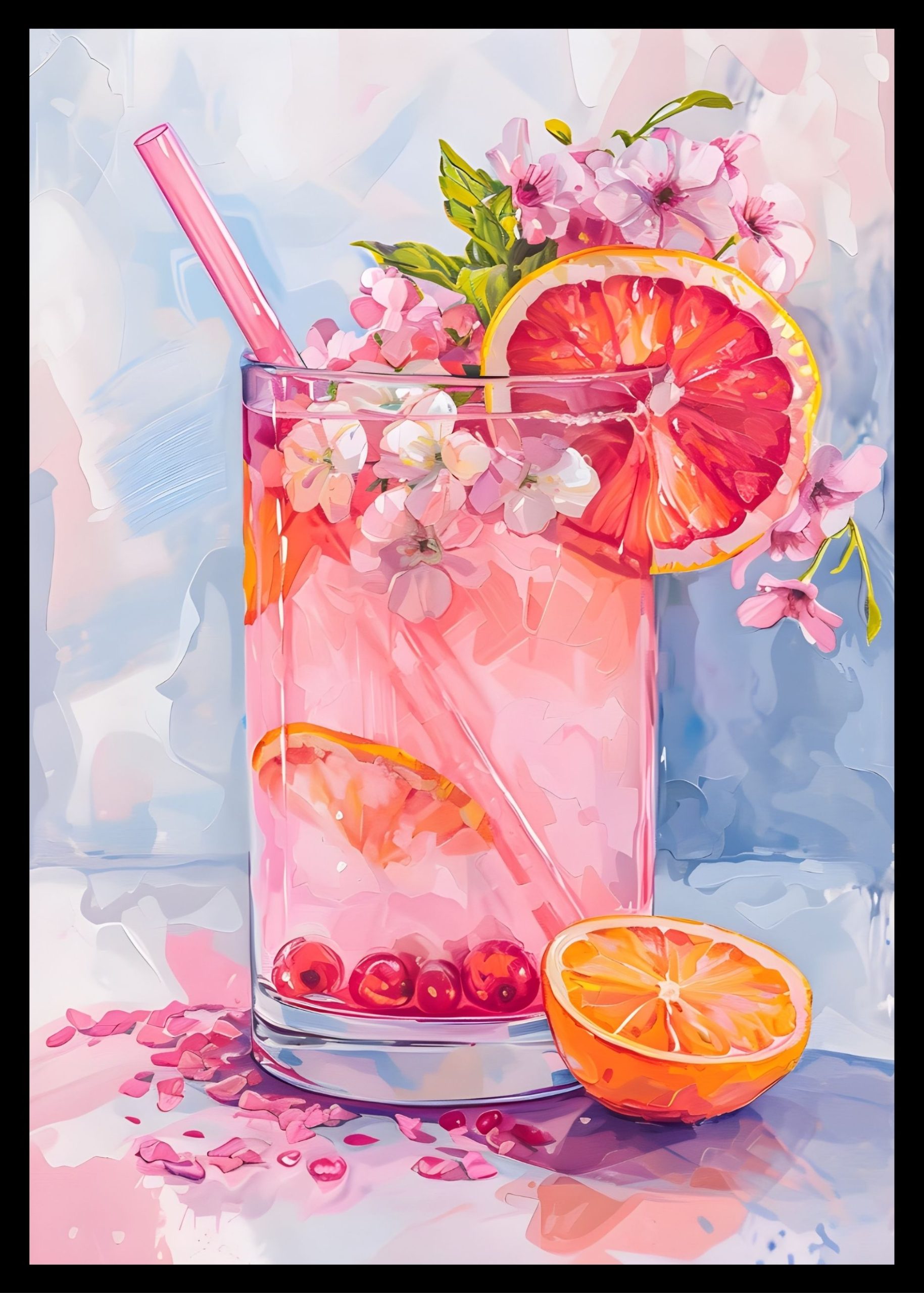 Maximalist Art No. 247 - 21x30cm|30x40cm|50x70cm|60x90cm, црна|бела|крем