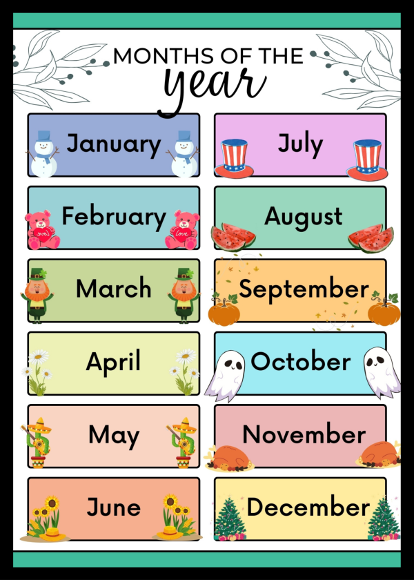 Months of the year